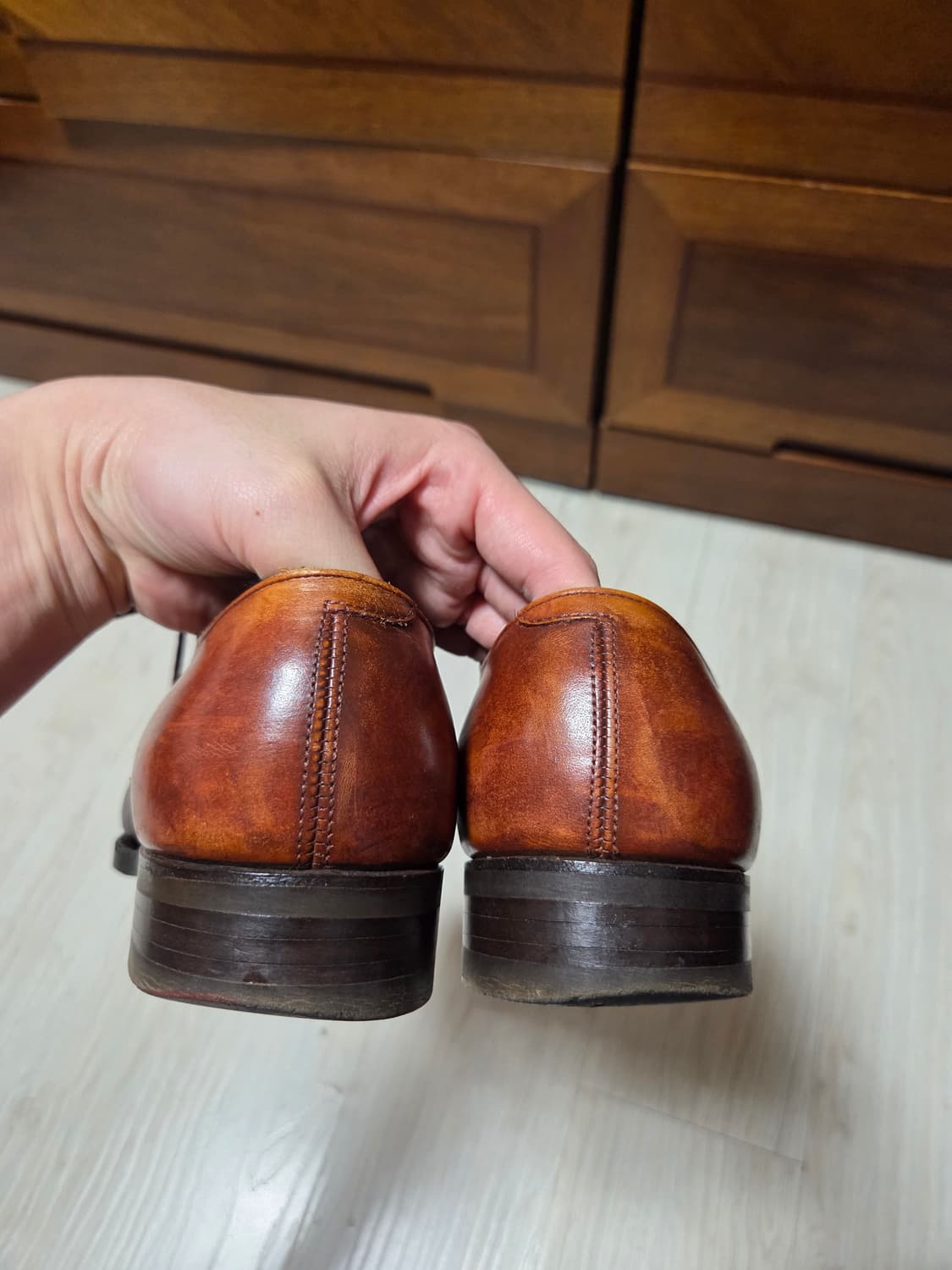 산요야마초(三陽山長) 스트레이트 팁 구두 UK7.5(260~265) 상품이미지4