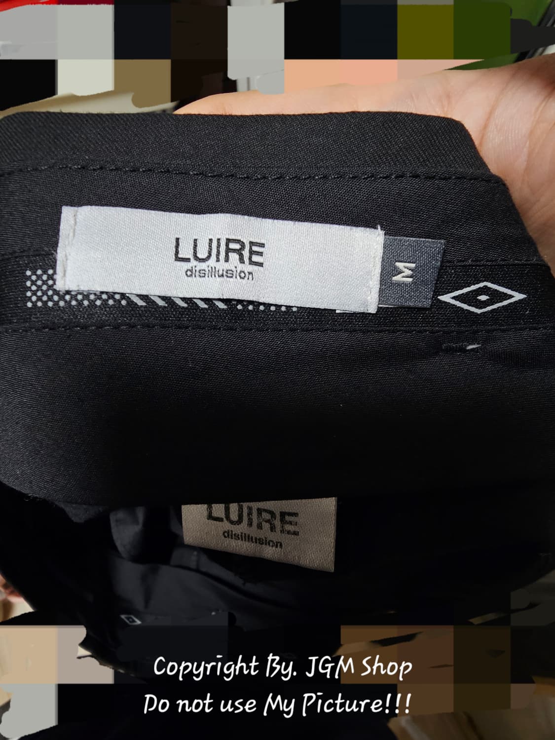 루이르 레이스 블럭 슬랙스 팬츠  / M <택포> 상품이미지4