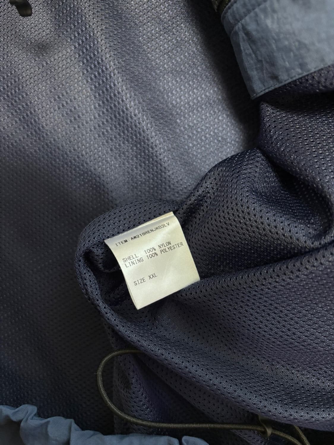 엔노이 ENNOY 2021 샤카샤카 나일론 자켓 블루 XXL 상품이미지5