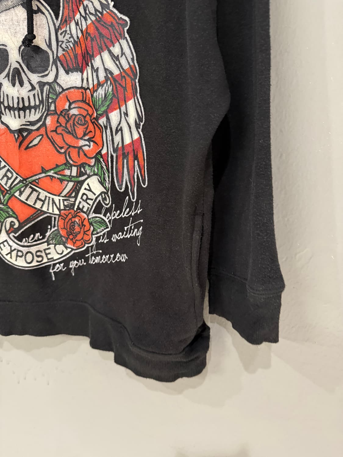 Punk skull printing hoodie 상품이미지7