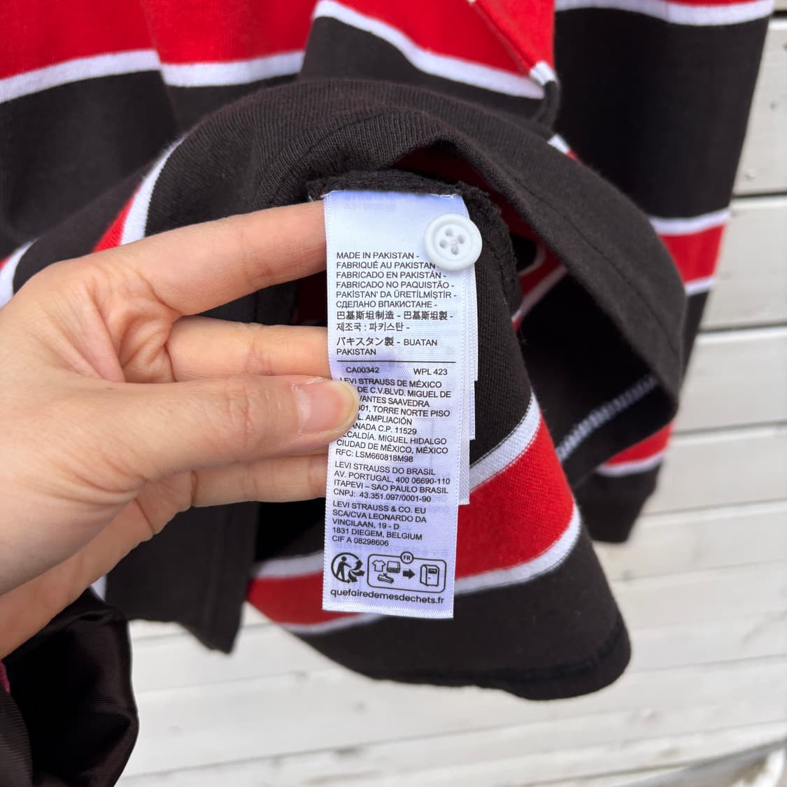 Levi’s 리바이스 스트라이프 럭비티 롱슬리브 (새상품) 상품이미지8