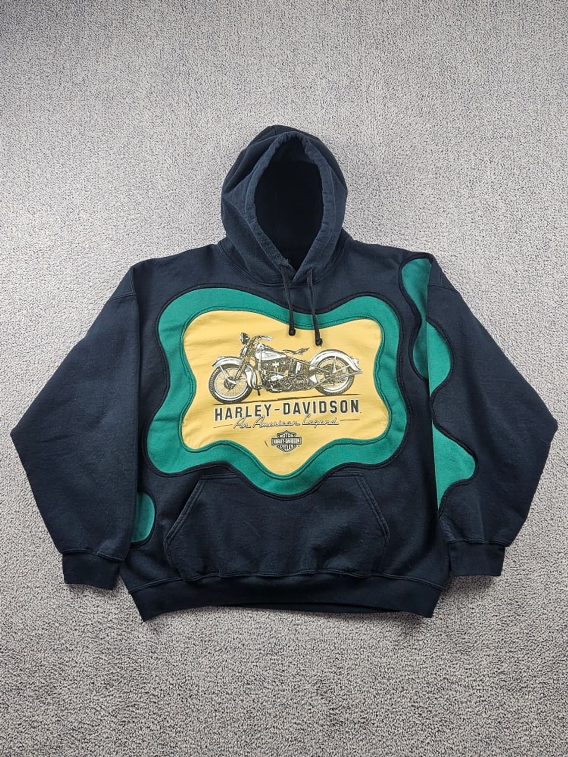 할리데이비슨 아플리케 커스텀 스웻 후드 티셔츠 (2XL추정) / 9322 상품이미지2