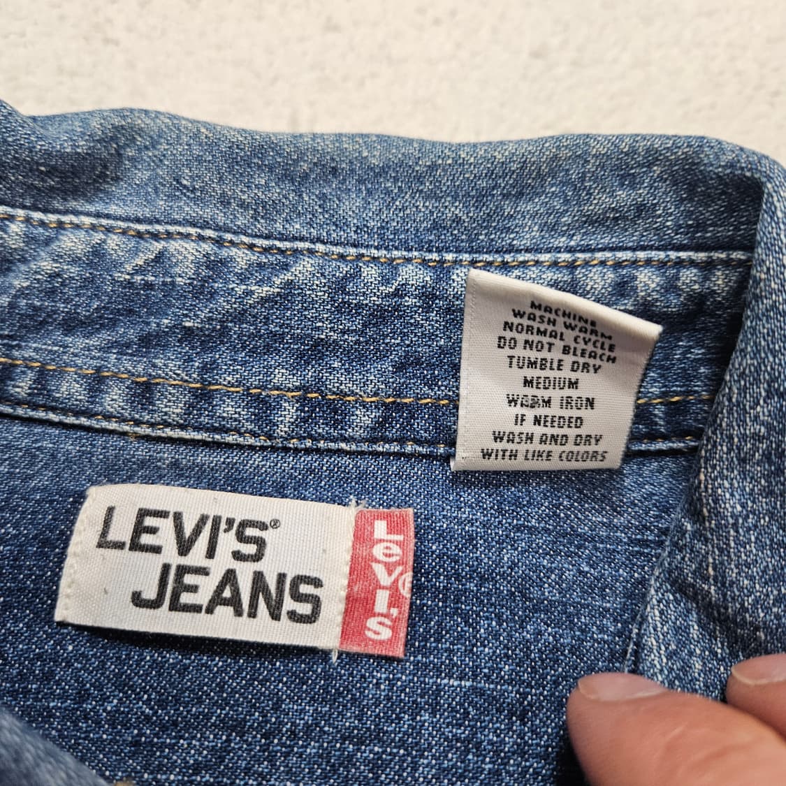 00s 리바이스 데님 셔츠 M 상품이미지4