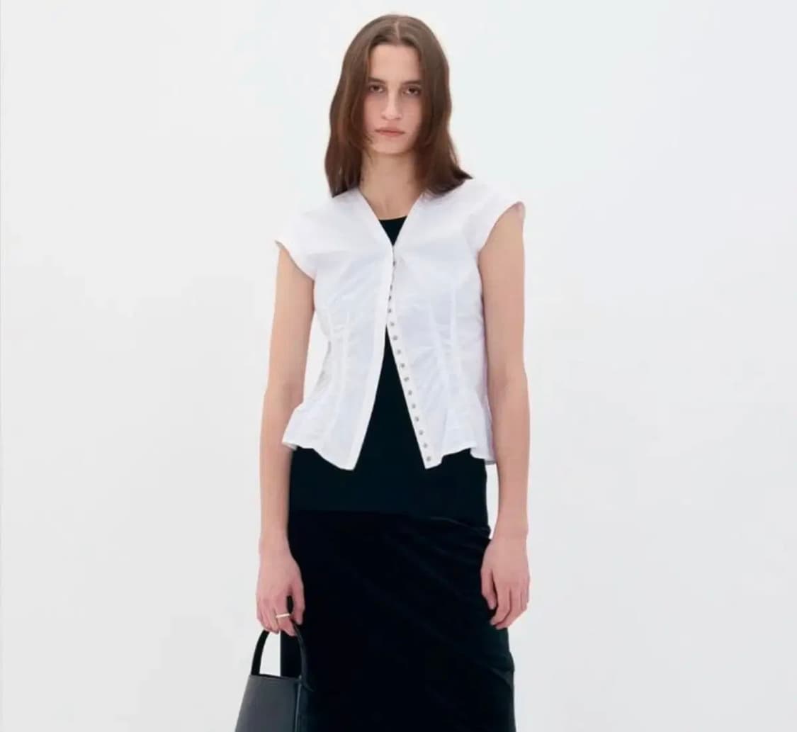 Low classic 캡슬리브 셔츠탑 상품이미지1