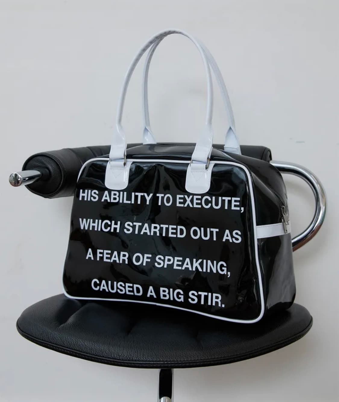 esc스튜디오 lettering bowling bag(black) 상품이미지2