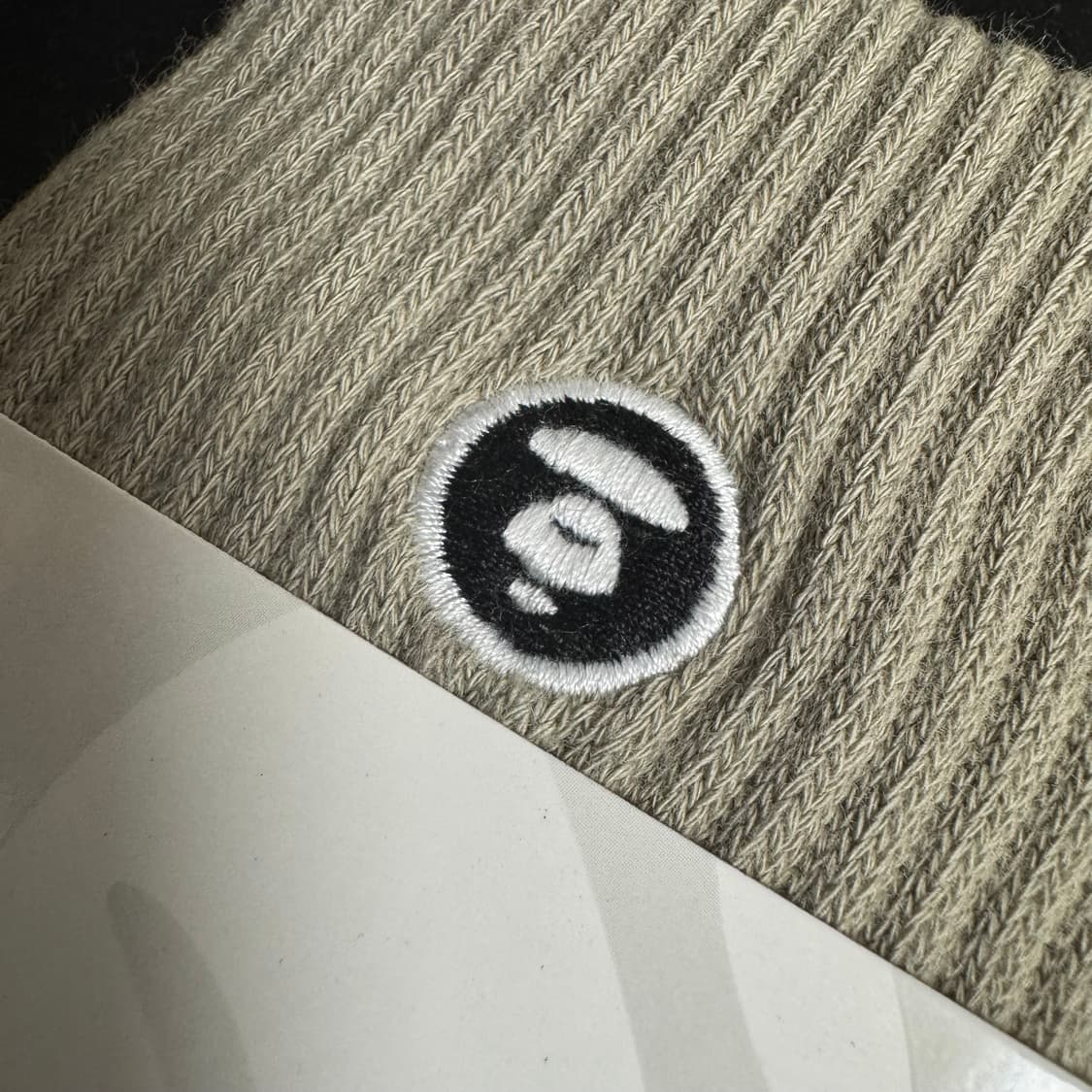 AAPE NOW 문페이스 로고 양말 정품 스몰 22-24cm 상품이미지5