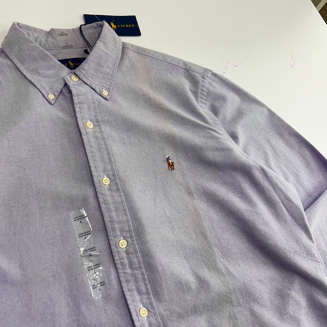 Polo 폴로 데드스탁 멀티포니 연보라 셔츠 상품이미지4