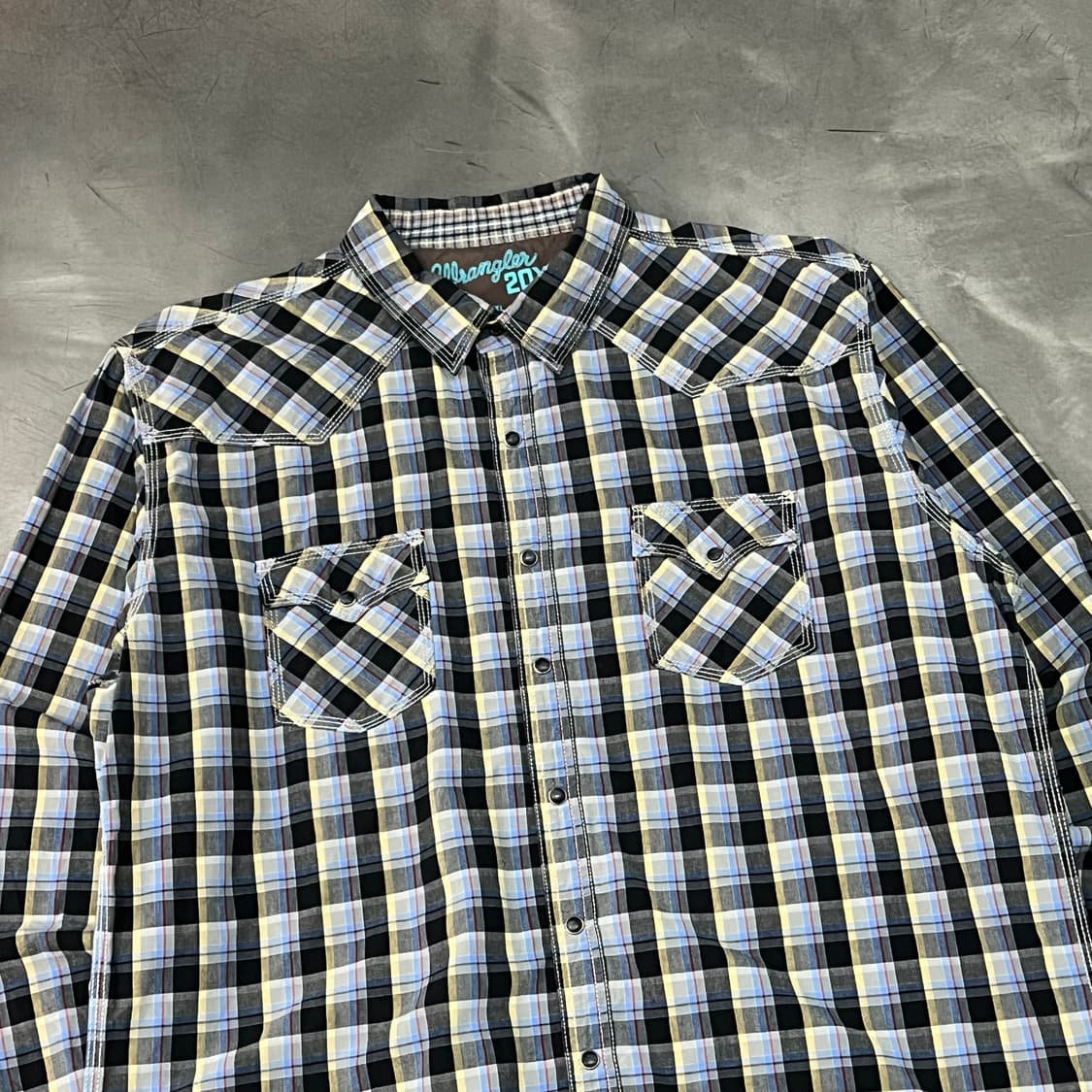  랭글러 체크 웨스턴 셔츠 y16105 상품이미지3
