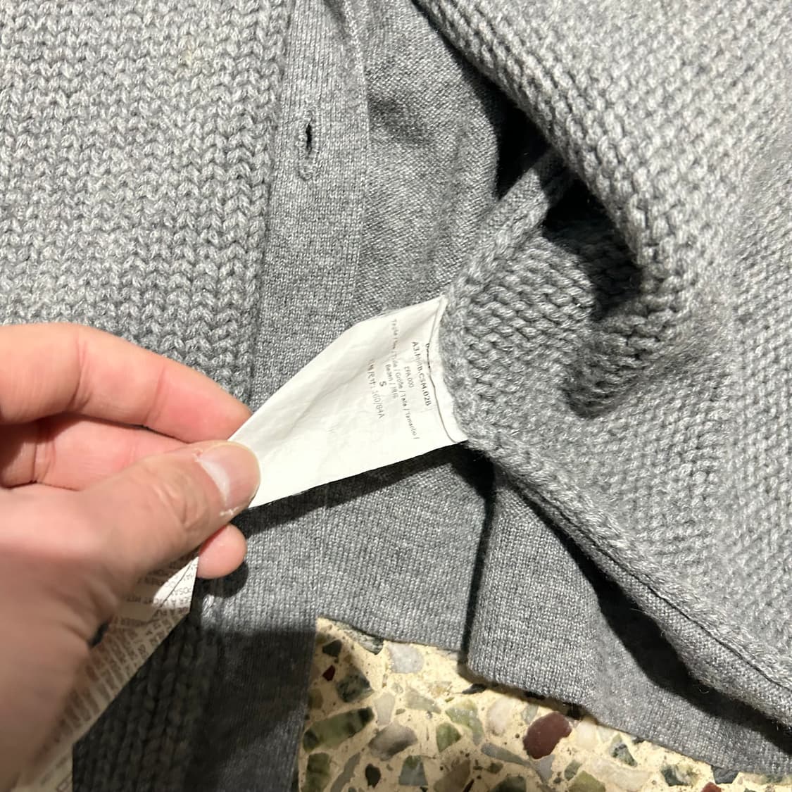 막스마라(maxmara) 그레이 롱 니트 가디건 상품이미지5