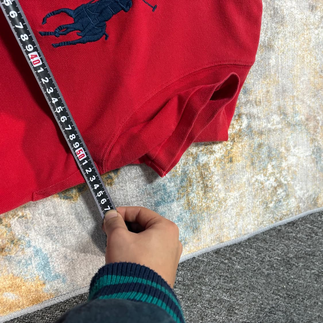 폴로 빅포니 데님카라 성조기 카라티셔츠 상품이미지6