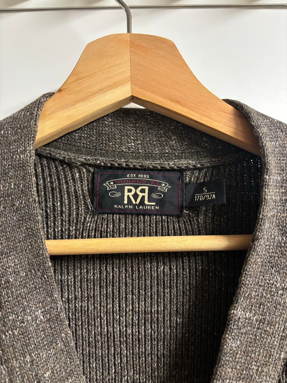 [S] RRL 코튼 가디건 브라운 상품이미지4