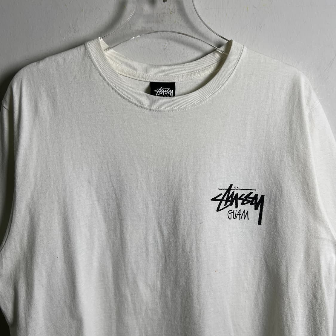 stussy 스투시 괌 화이트 반팔 티셔츠 M 상품이미지4