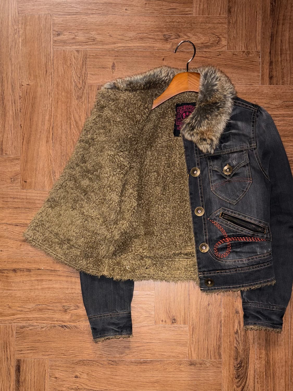 빈티지 스티치 디테일 쉐르파 상품이미지5