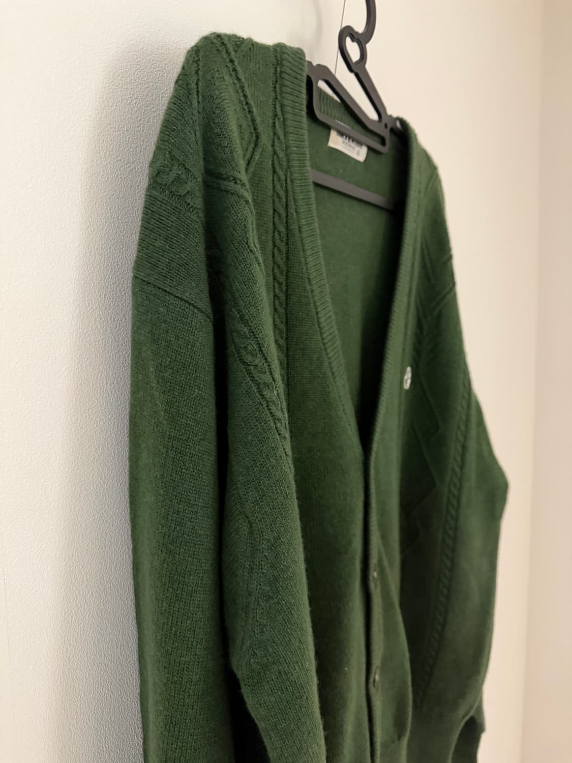 (신품급)black & white 블랙앤화이트 가디건 LL 상품이미지4