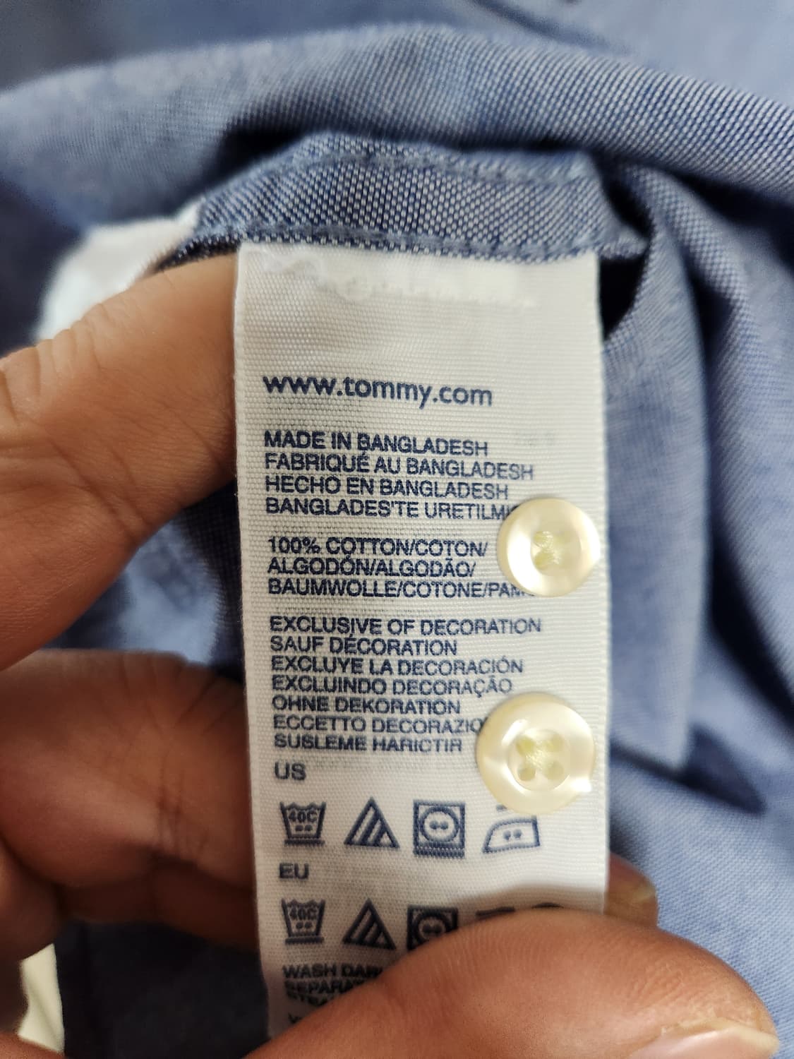 타미힐피거Tommy 코튼 셔츠 XXL - S156 상품이미지6