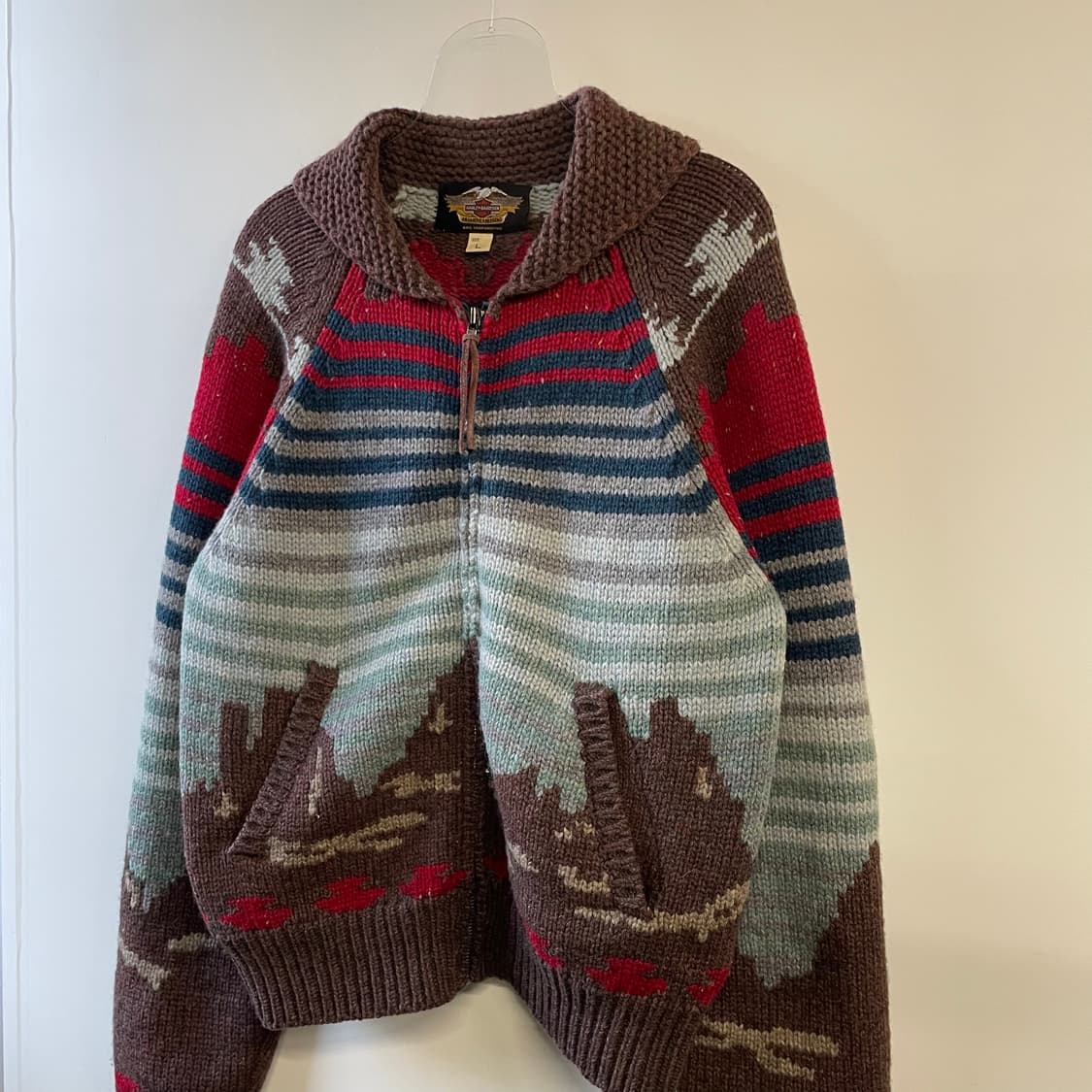 90s 할리데이비슨 울 코위찬 상품이미지4