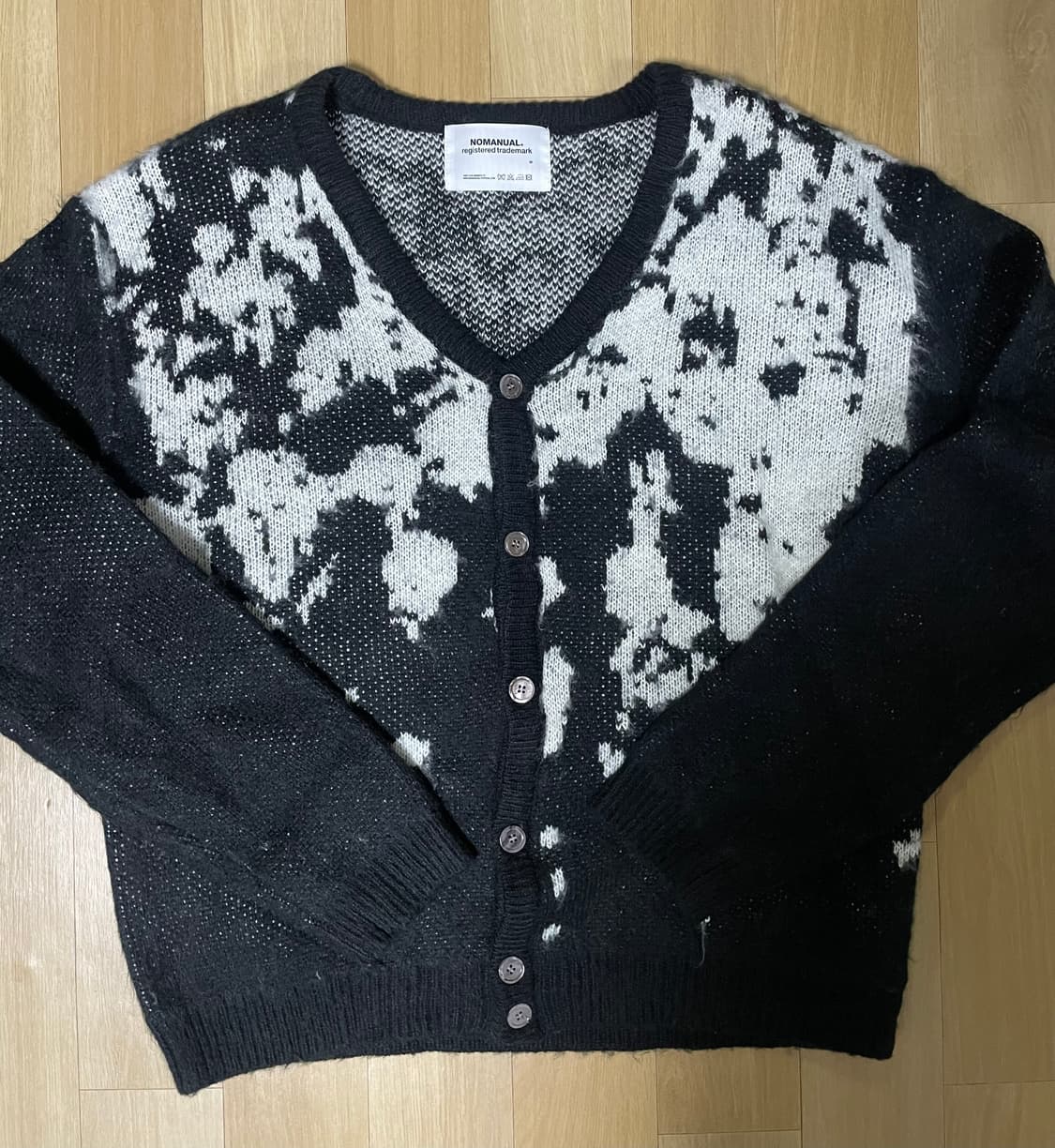 노매뉴얼 PPS HAIRY CARDIGAN - BLACK M사이즈 상품이미지3