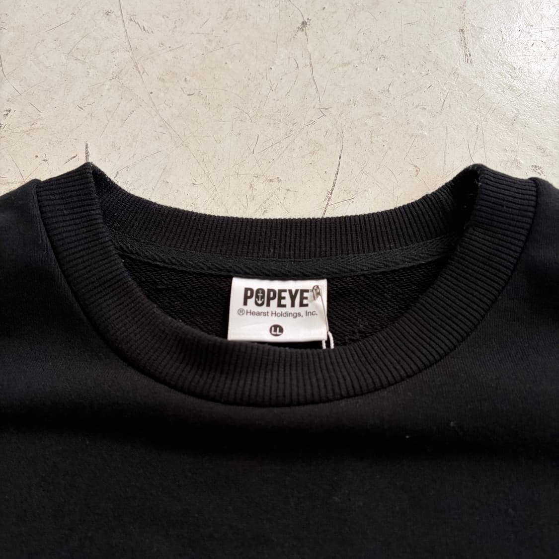 POPEYE 뽀빠이 오피셜 올리브 오일 빈티지 스웻셔츠 XL 상품이미지6