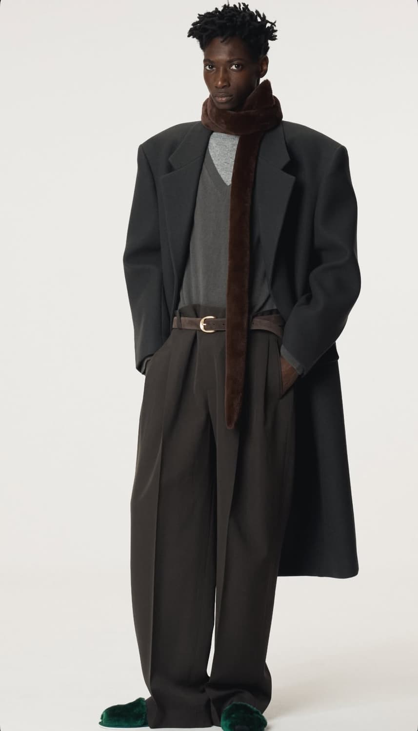 렉토 25FW 울 싱글코트 차콜 그레이 상품이미지4