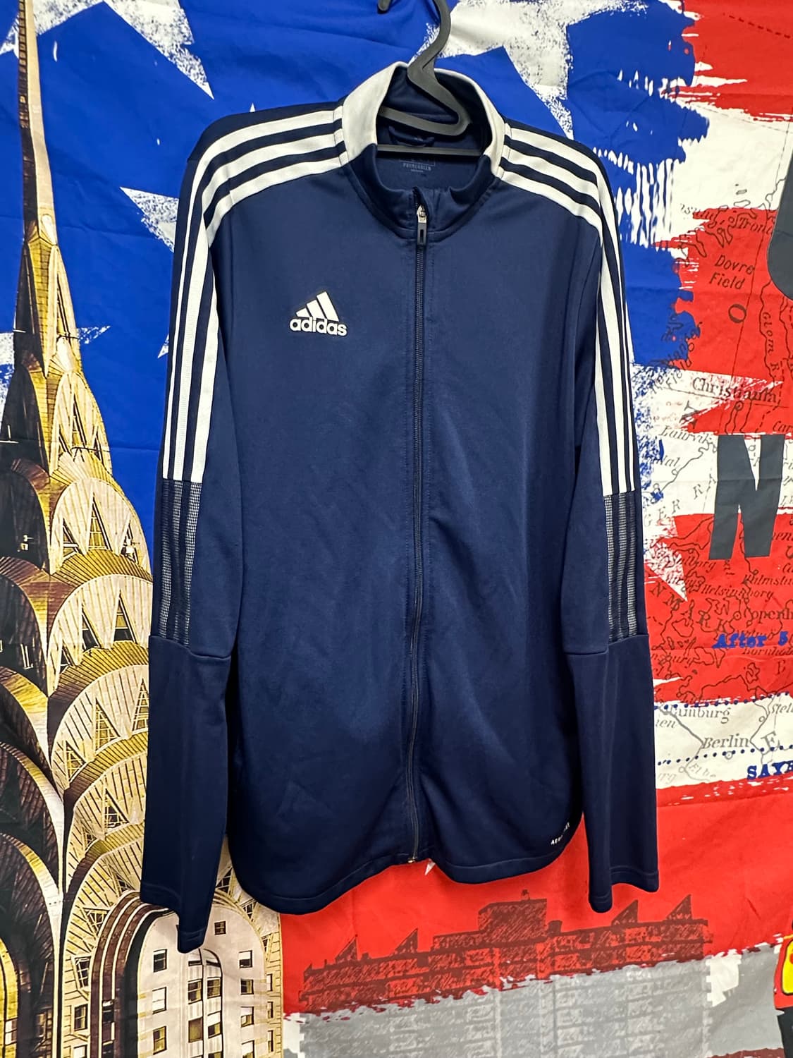 아디다스 네이비 삼선라인 져지집업 XXL110 상품이미지3
