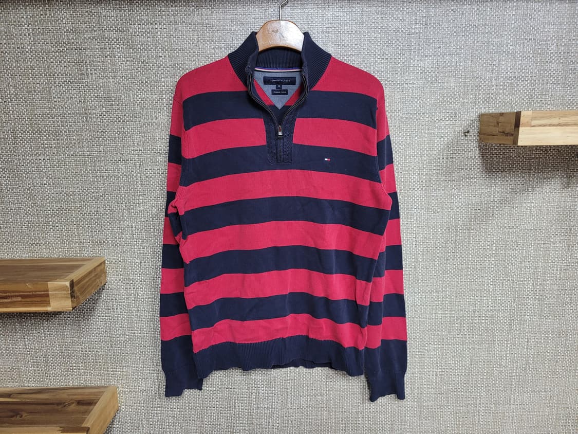 M 95~100사이즈 타미힐피거 하프 집업 니트 빈티지 아메카지 상품이미지1
