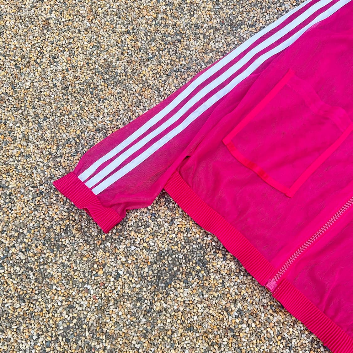 아디다스(ADIDAS) 핑크 매쉬 트랙탑 자켓 상품이미지3