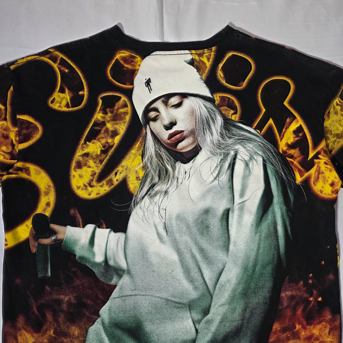 [L~XL]빈티지 빌리 아일리시 그래픽 티셔츠 상품이미지6