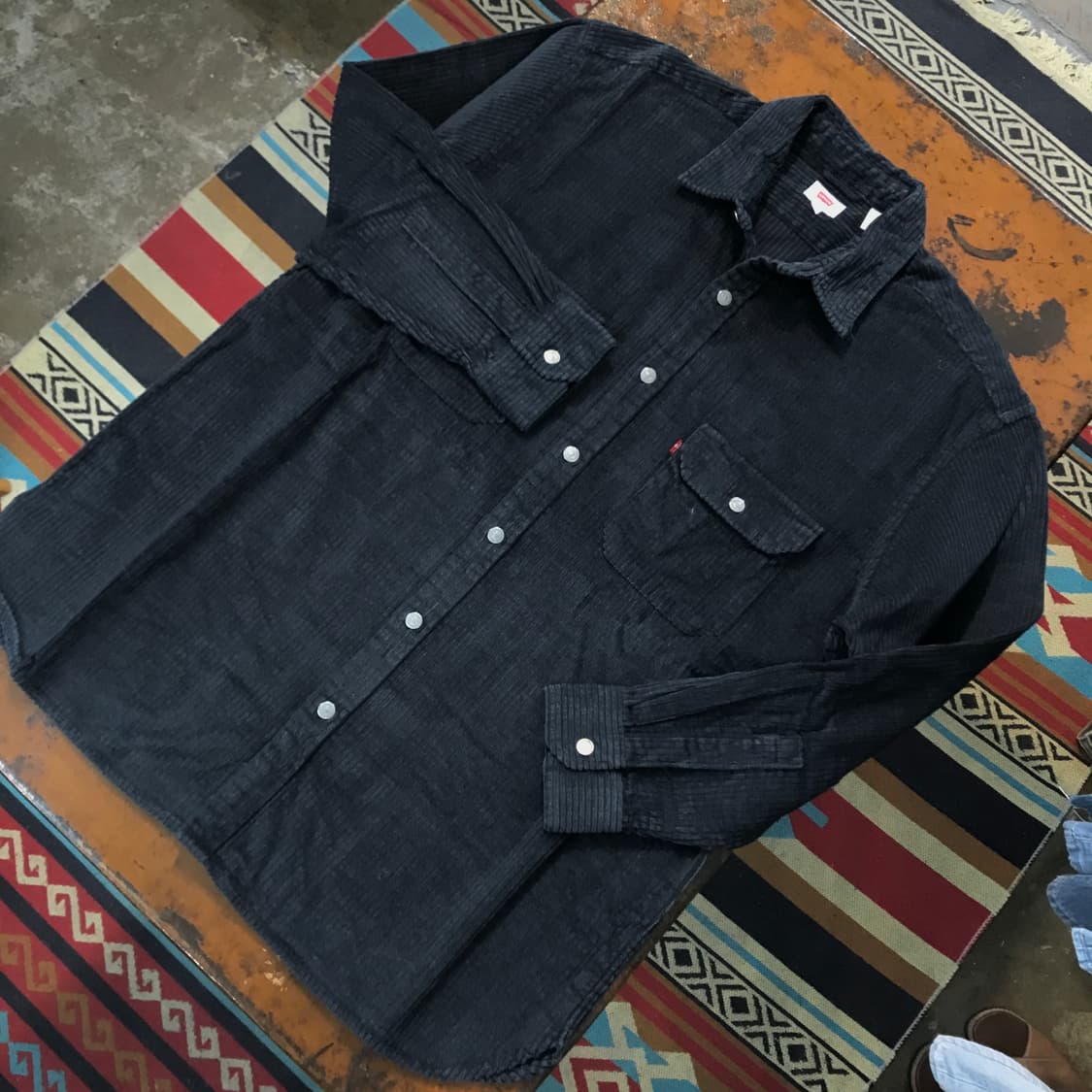 리바이스 에이징 네이비 코듀로이 자켓 셔츠 남성 110 사이즈  상품이미지2