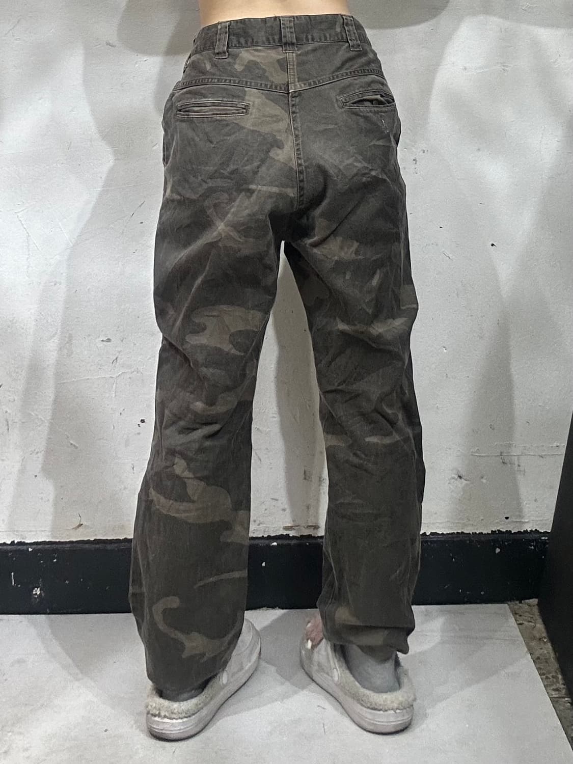빔즈 베이지 카모플라쥬 밀리터리 카모 팬츠 카고 바지 L 상품이미지3
