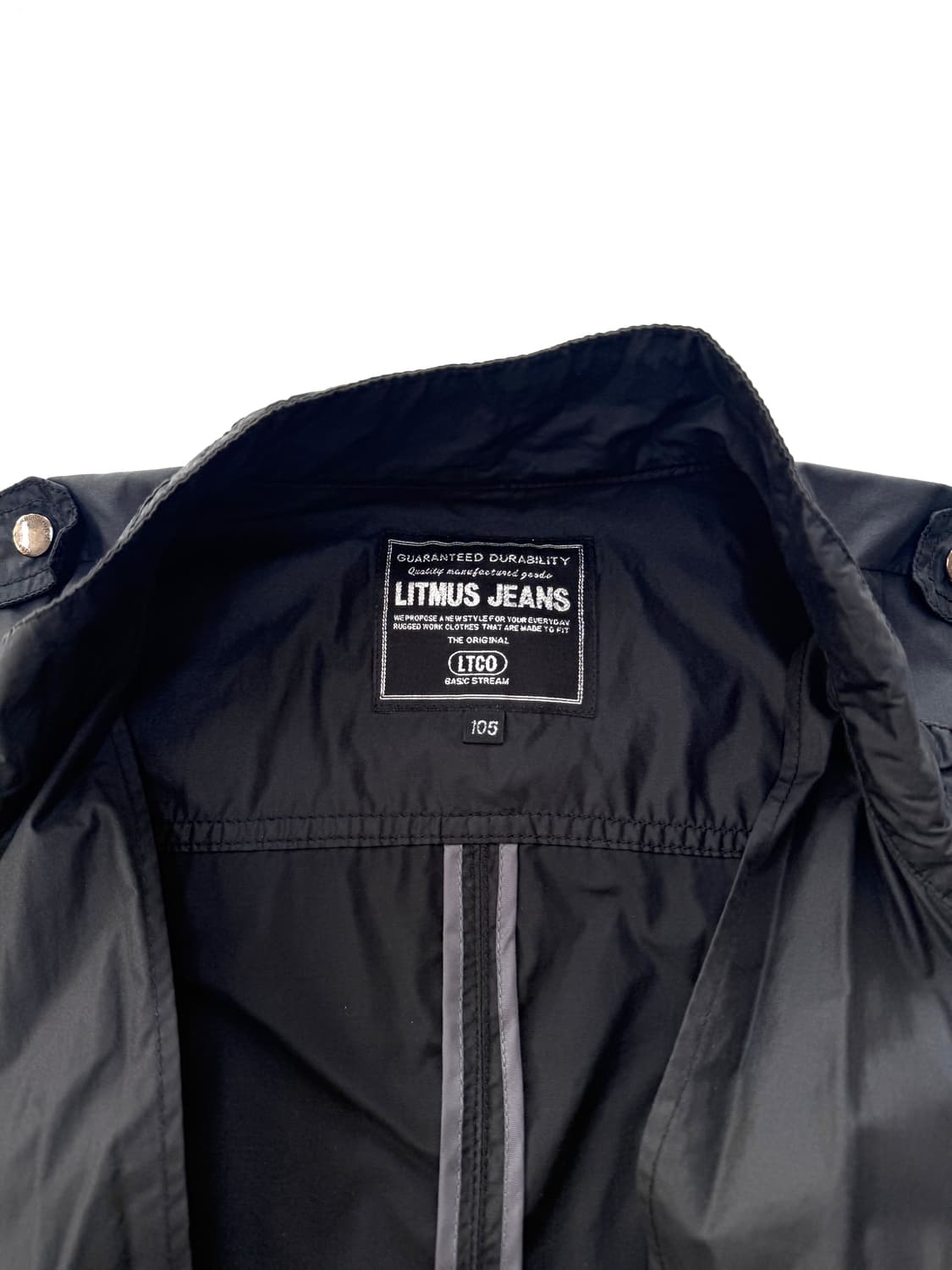 리트머스진(LITMUS JEANS) 블랙 집업 라이더 상품이미지3