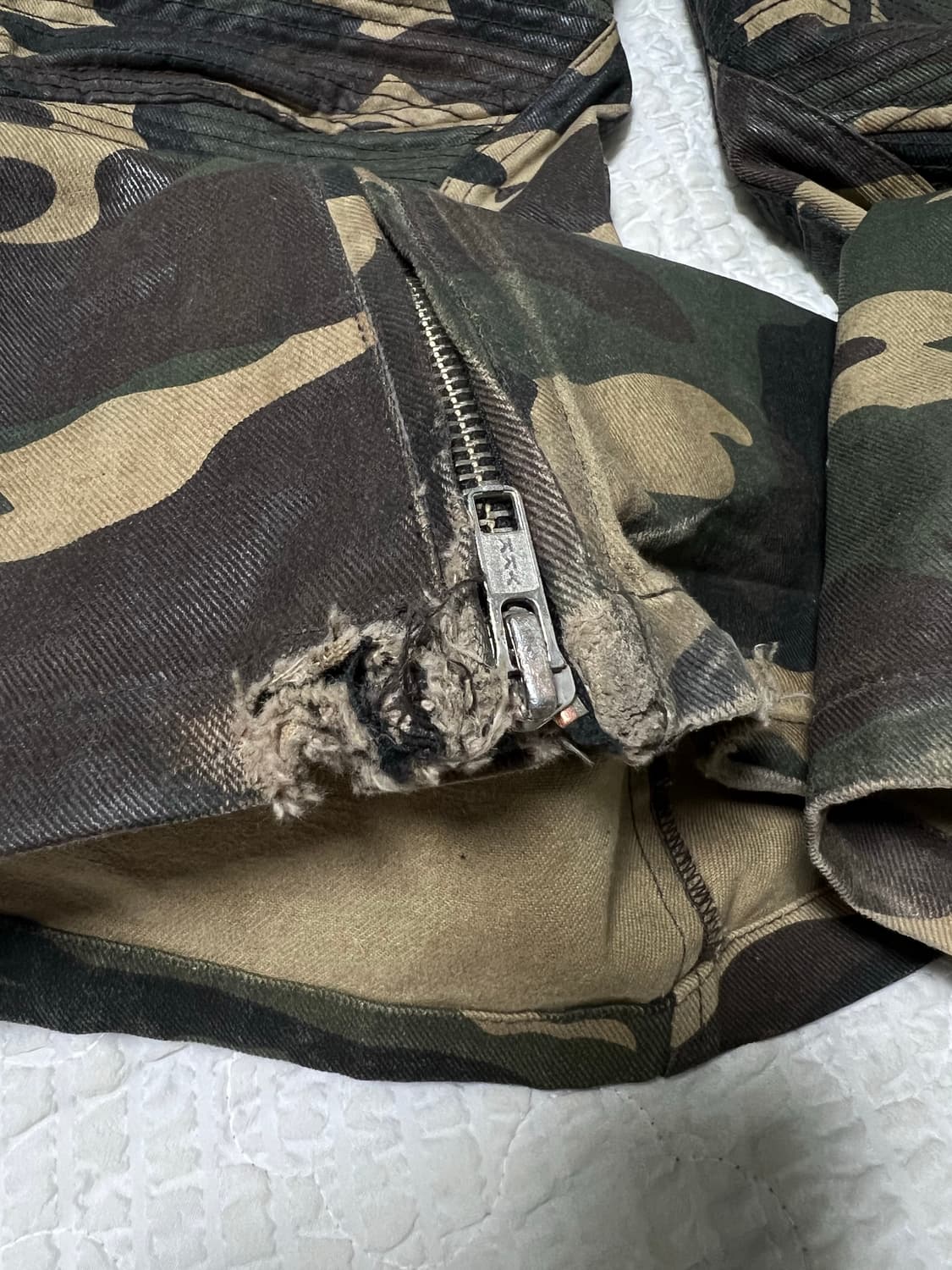 Project G/R Coated Biker Flare Camo Pant 상품이미지3