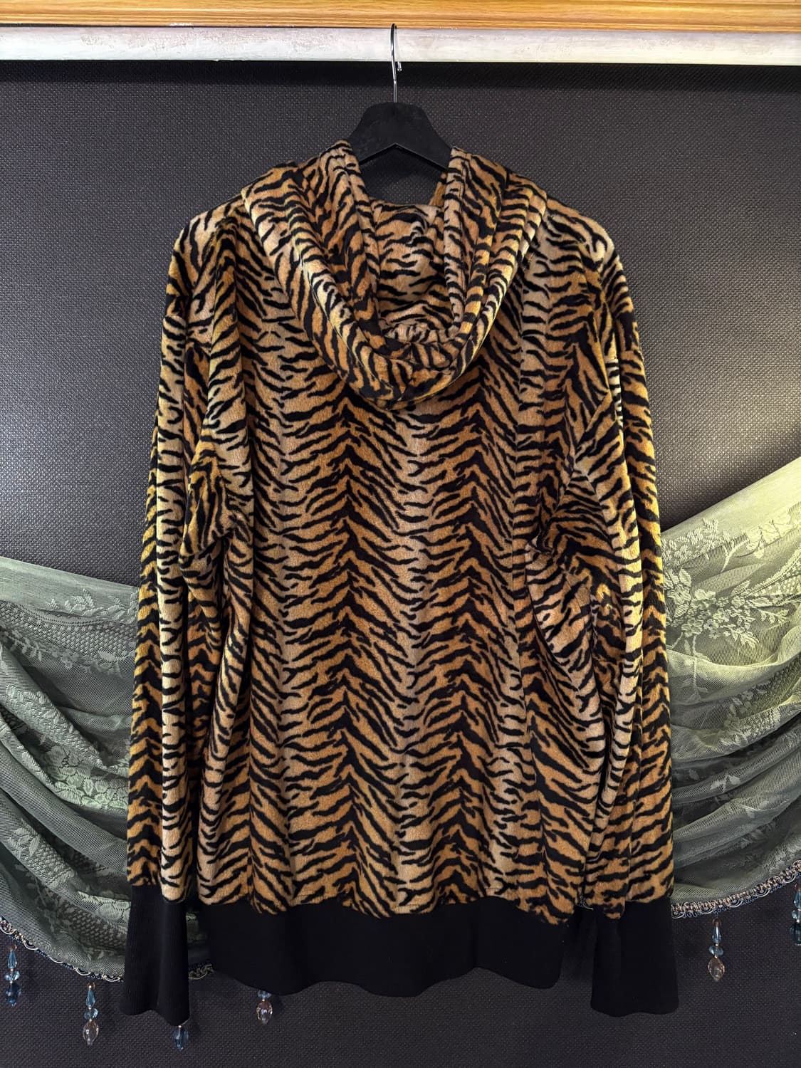 Leopard fur zip-up hood 상품이미지8