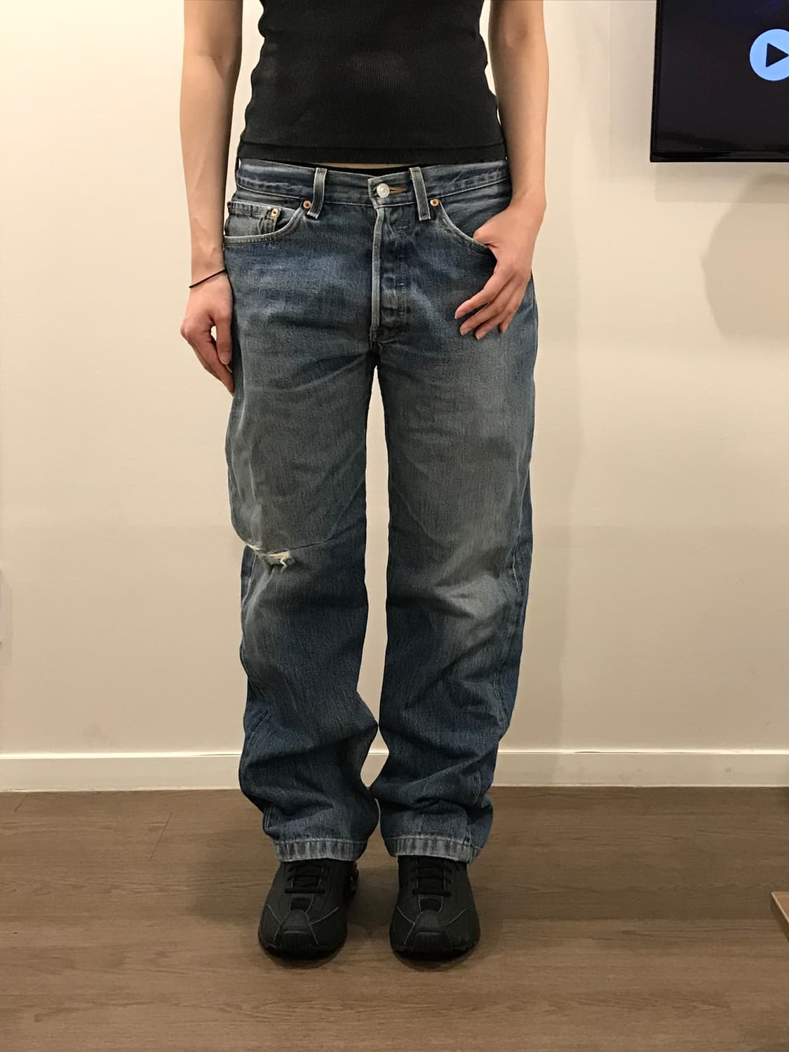 빈티지 리바이스 501 32/34 데님 팬츠 상품이미지1