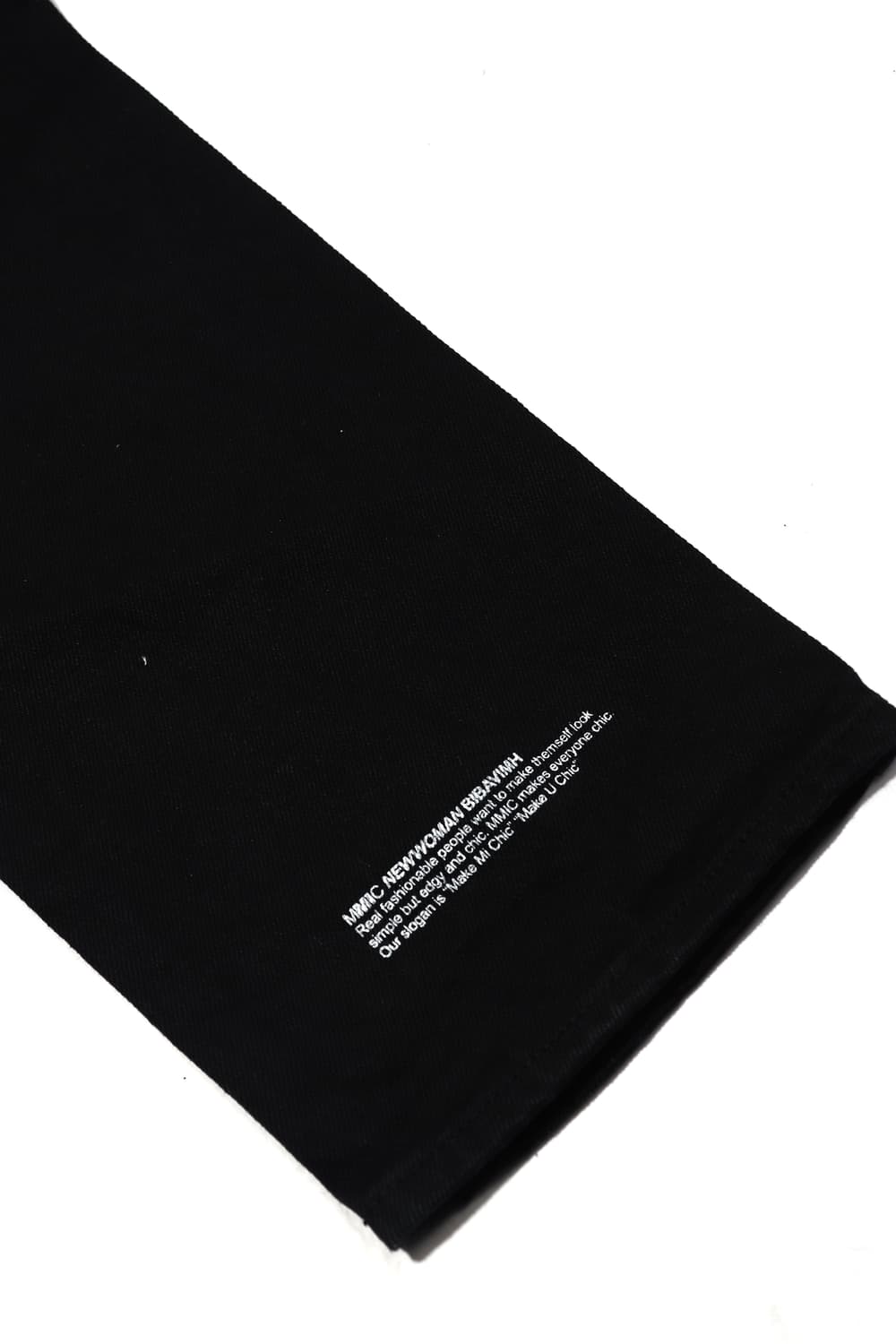 MMIC 미사용 블랙 인디고 배색 데님 팬츠 size 29 상품이미지6