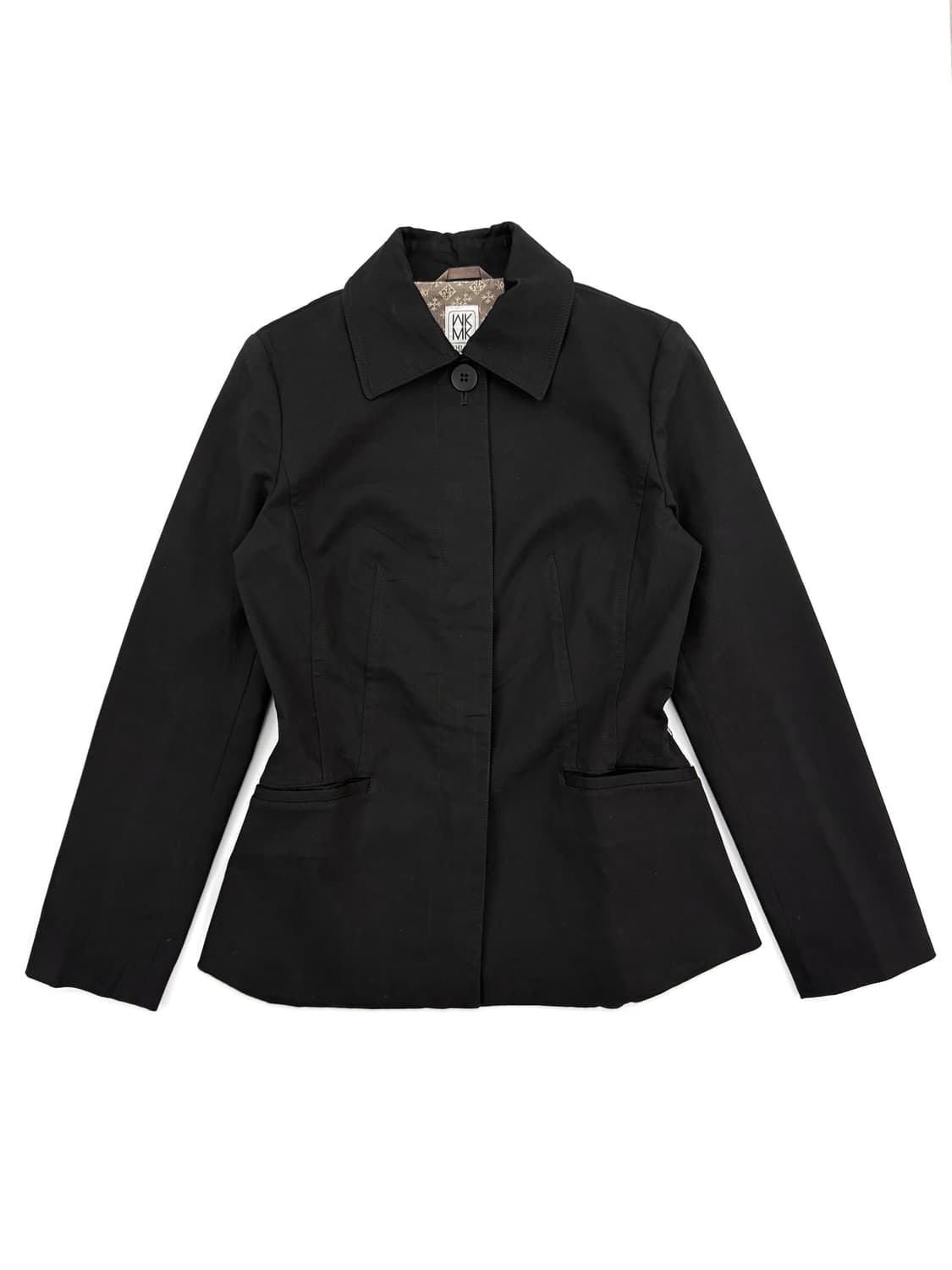 빈티지 MICHEL KLEIN 슬림핏 블랙 라인 자켓 상품이미지2