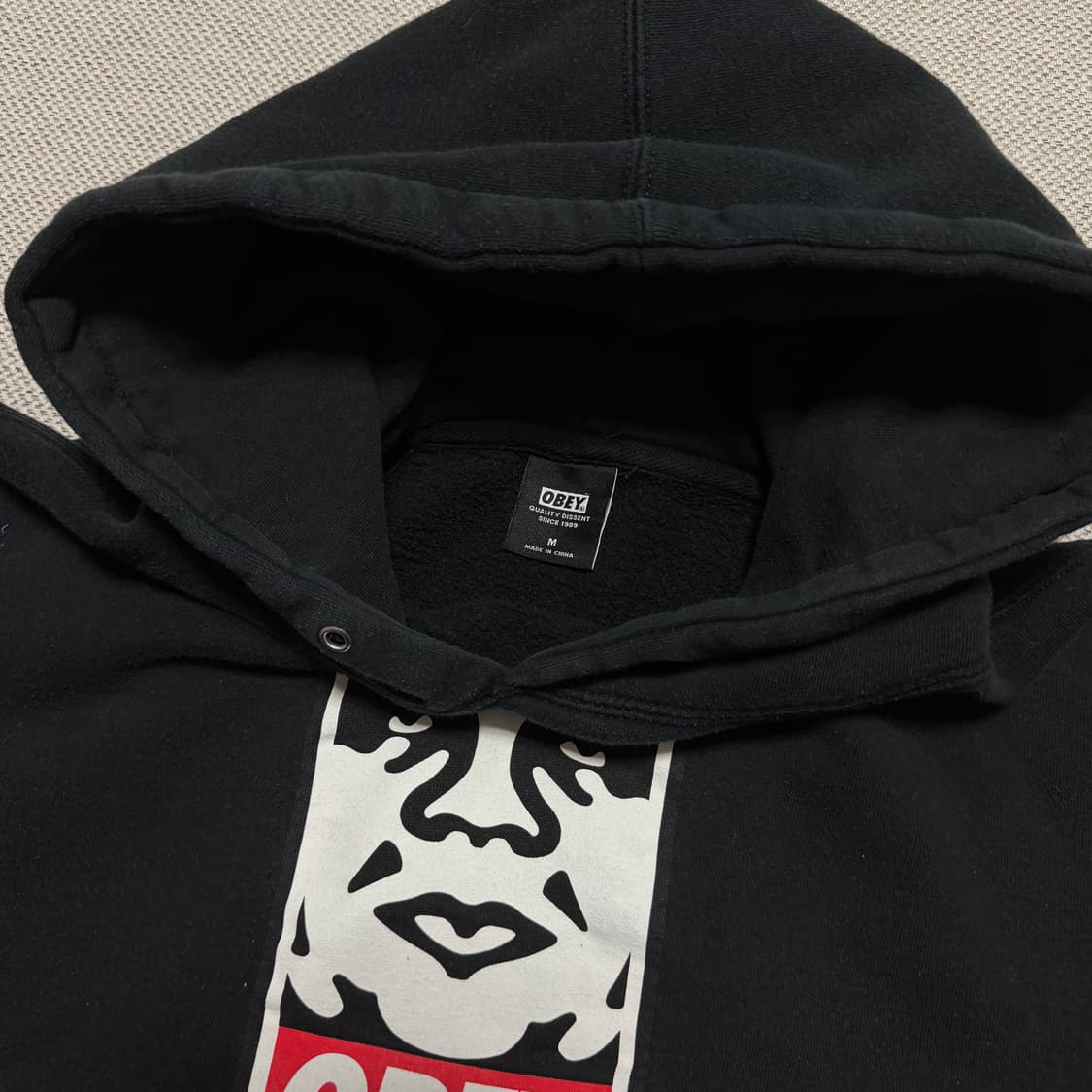 오베이 OBEY 빅로고 후드티 상품이미지3