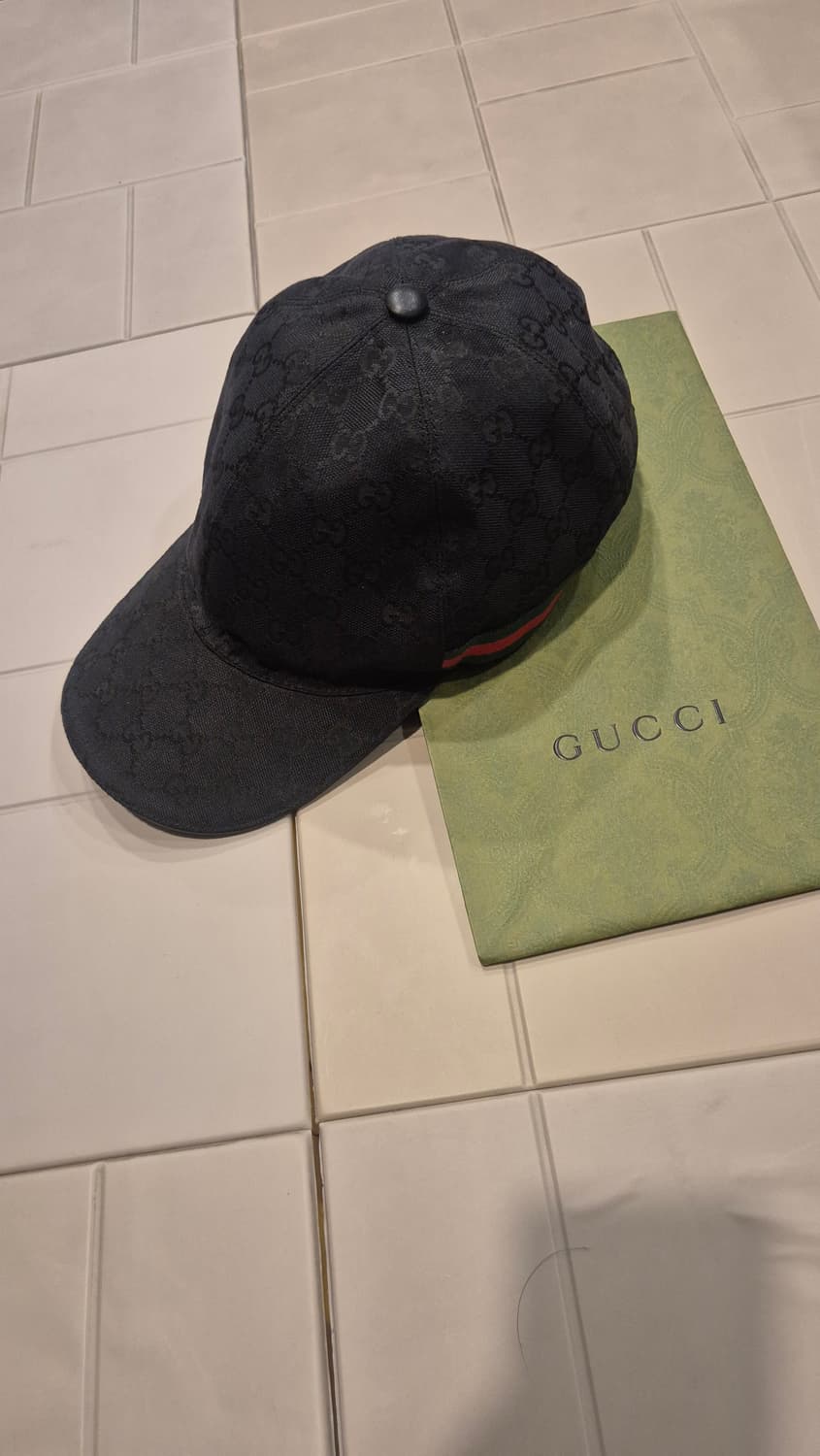 구찌/gg 캔버스 볼캡 블랙/xxxl 상품이미지1