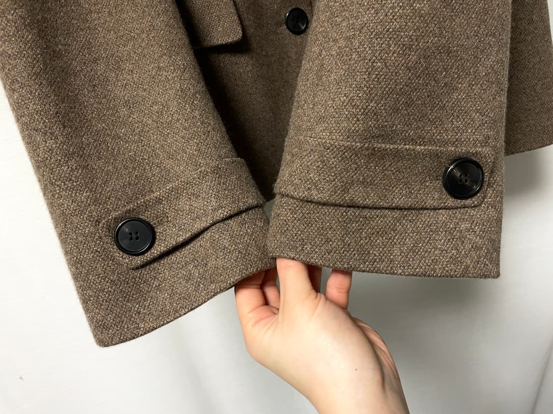 새상품) 아크비 ACCBEE 여성 캐미시어 100% 싱글 숏코트 자켓 _ 상품이미지4