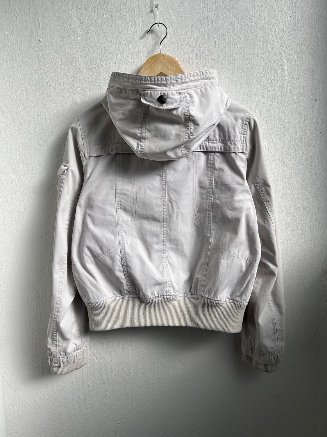 TBJ Jeans Light Grey Button Hood Zip-Up  상품이미지8