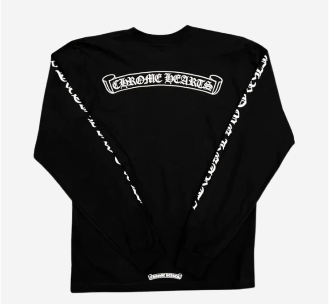 [NEW][L] CHROME HEARTS SCROLL LOGO TEE 상품이미지2
