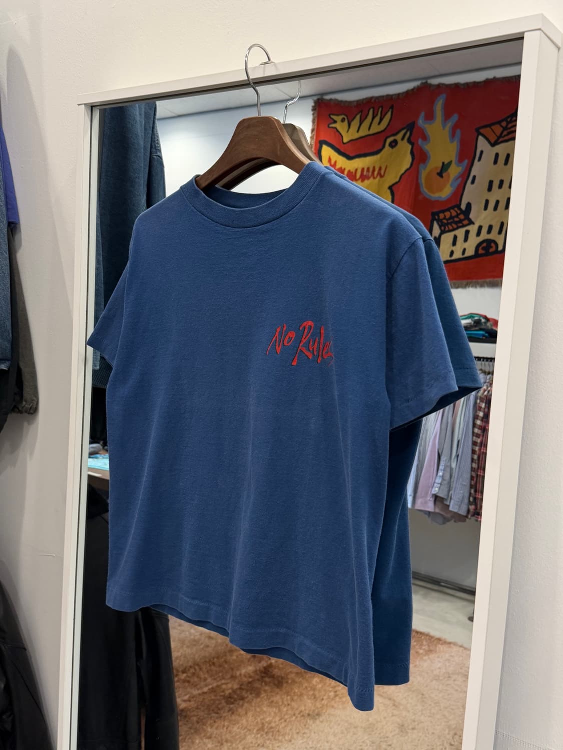 90s No Rules SkateBoard 페이딩 올드 티셔츠 (USA) 상품이미지1
