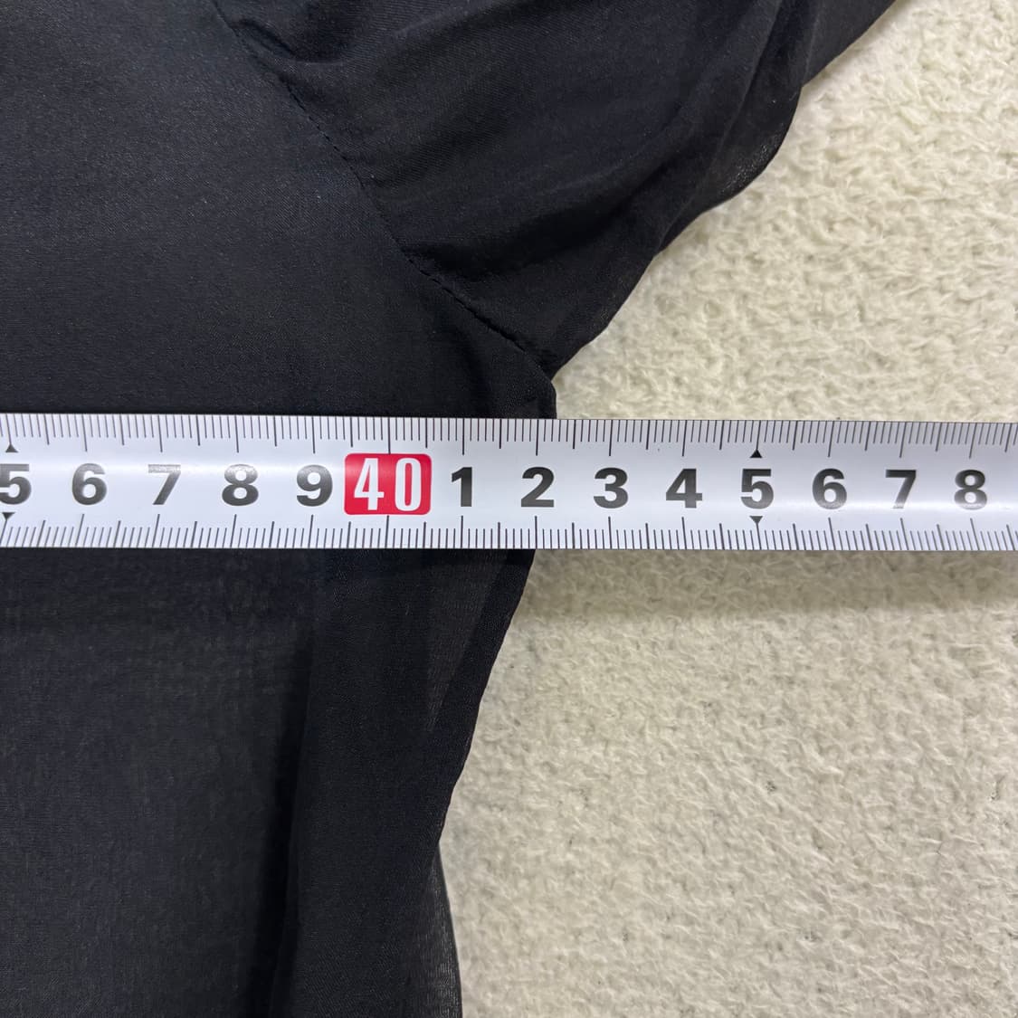 (실측 참고) DKNY 시스루 타이 블라우스 1205 상품이미지7