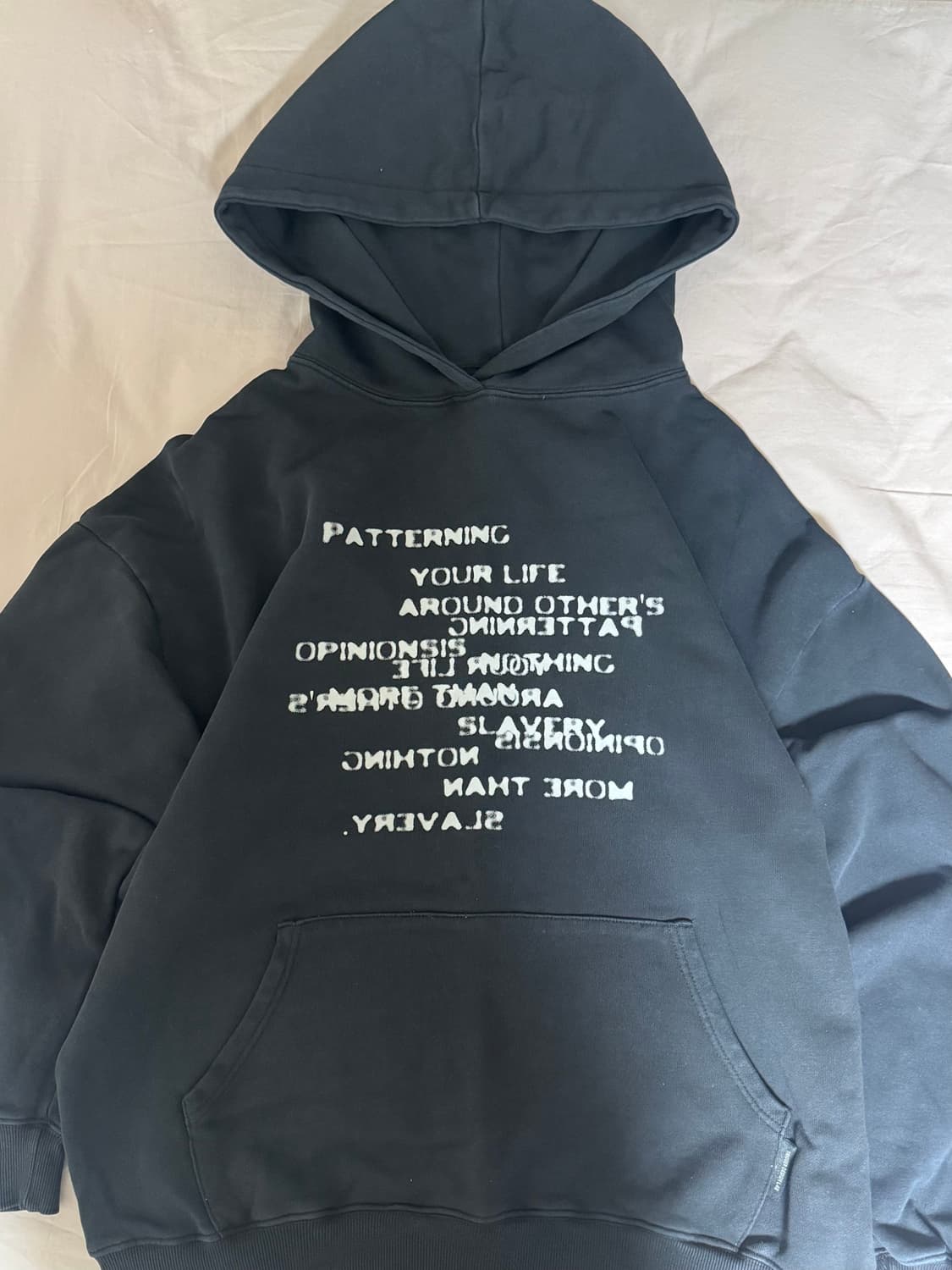 쿠톤 패터링 피그먼트 후드 상품이미지1