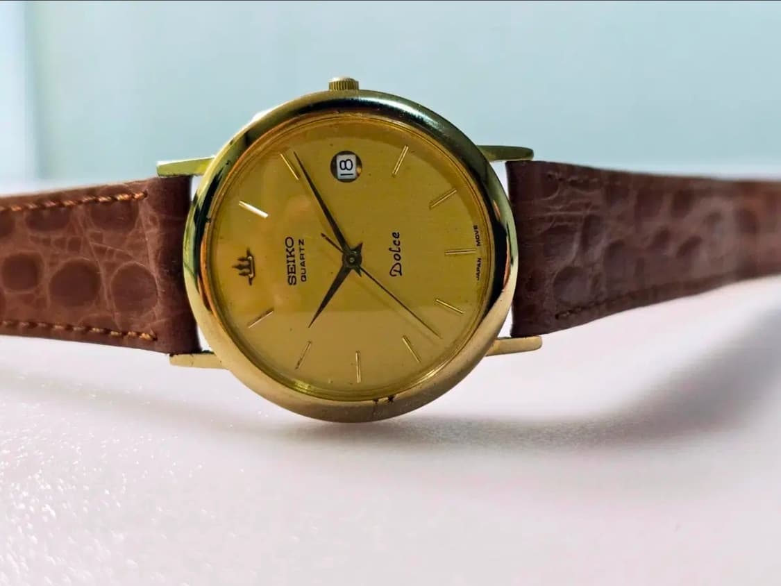 세이코 돌체(Seiko Dolce) 빈티지 금장 쿼츠 시계 상품이미지6
