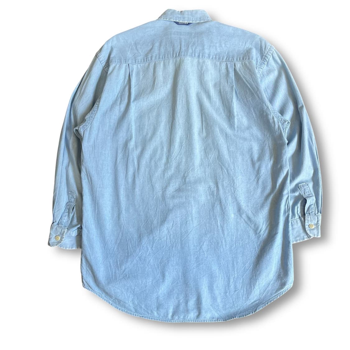 노티카 원포켓 연청 데님 셔츠 M 상품이미지2