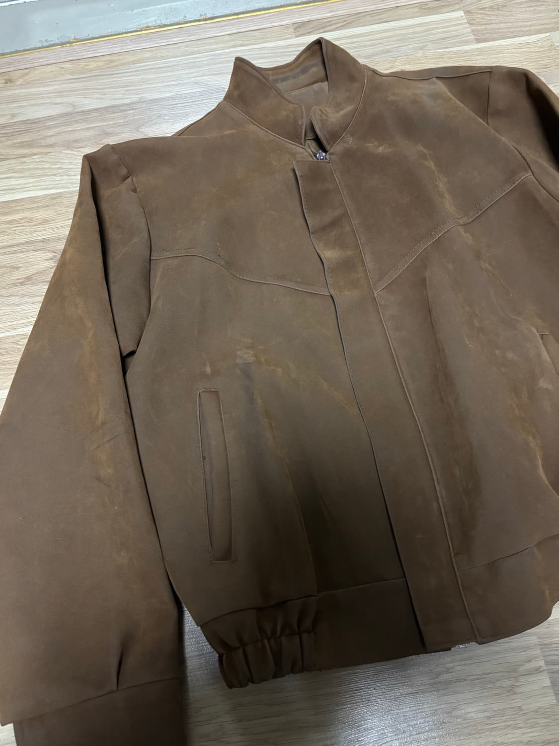 빈티지 스웨이드 블루종 상품이미지2