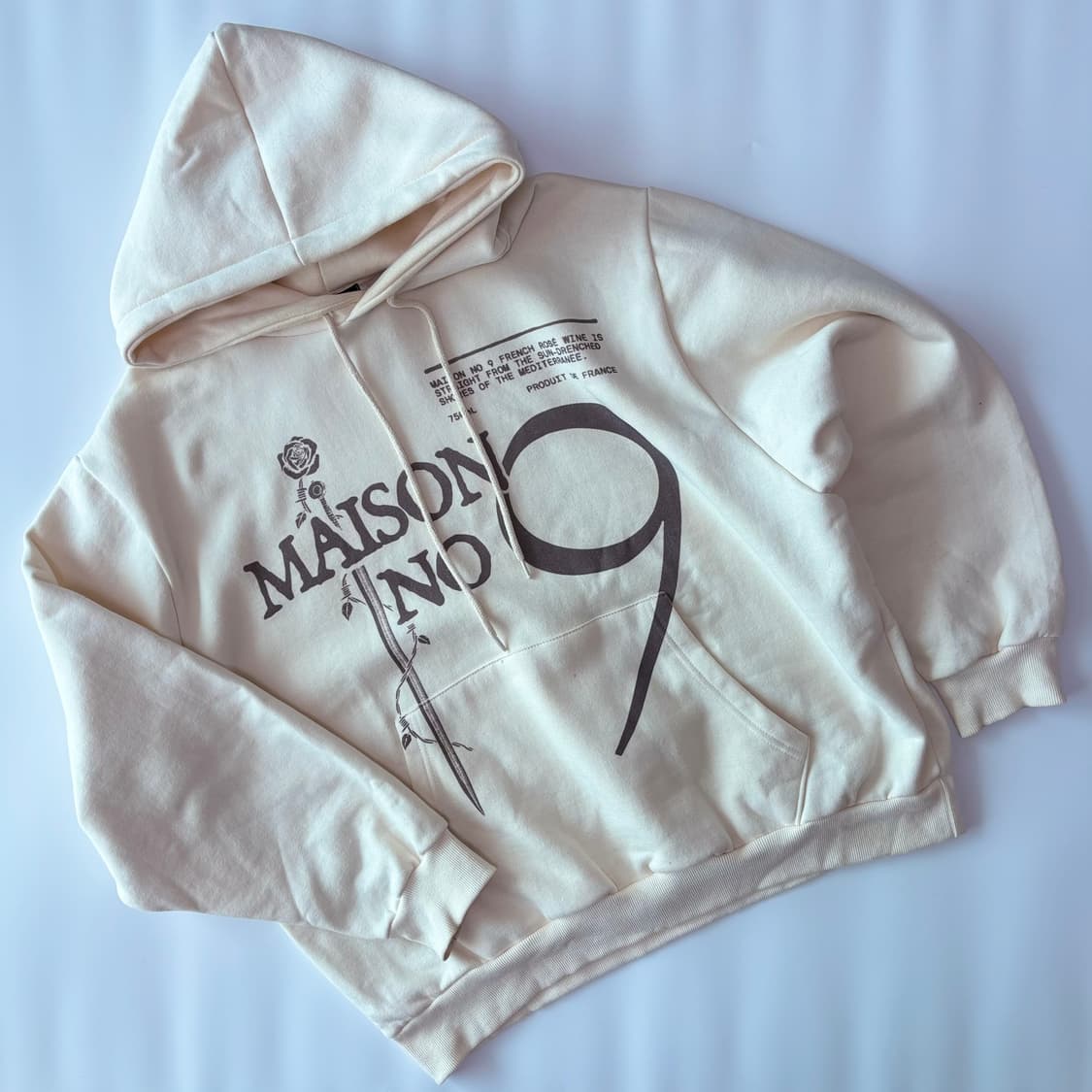 메종 넘버 나인(Maison No. 9) 로즈 그래픽 오버사이즈 후드 상품이미지1