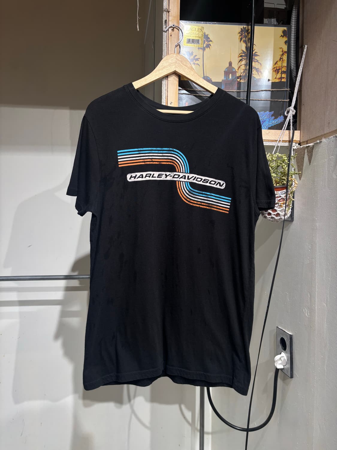 HarleyDavidson Racing Stripe Logo tea 상품이미지1
