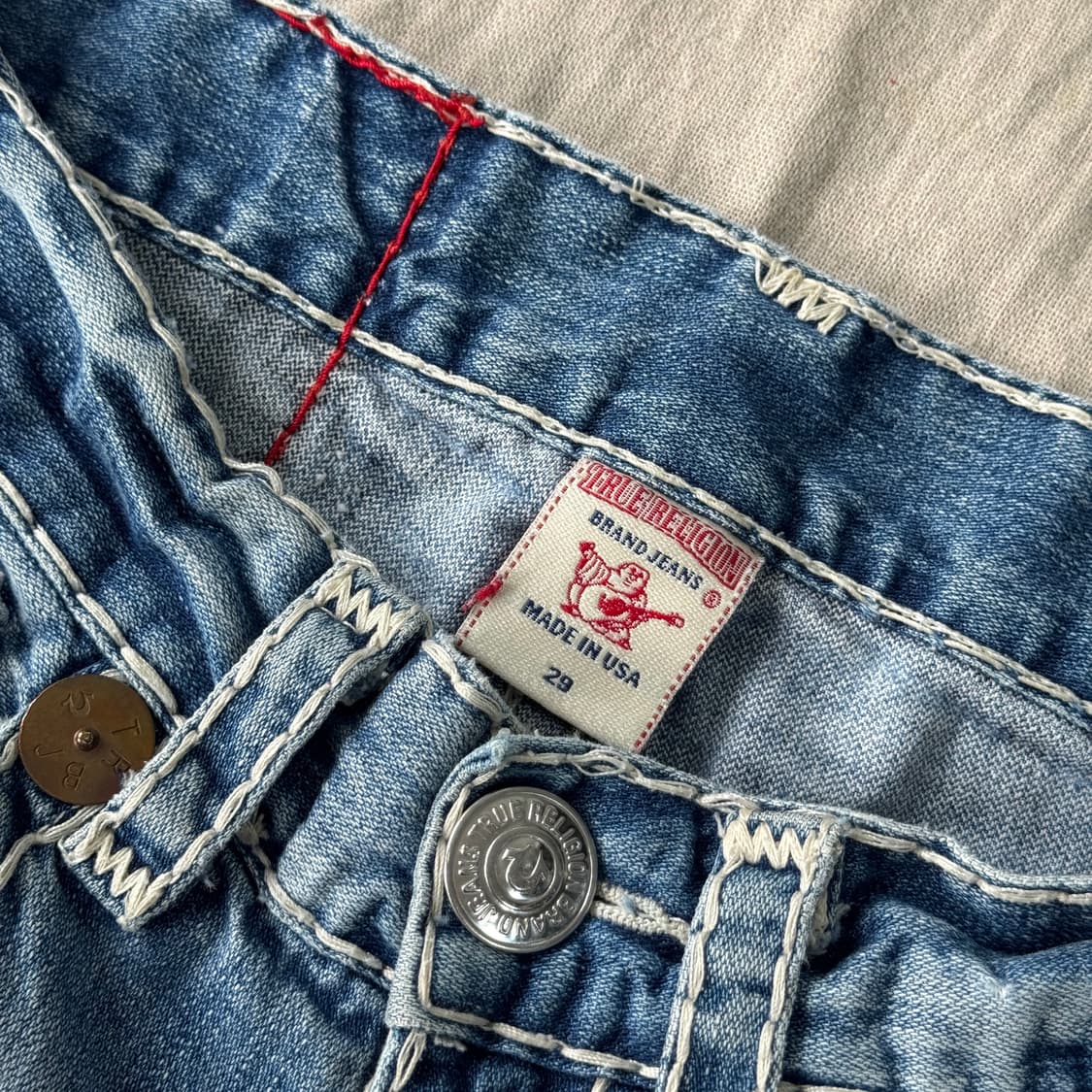 트루릴리전 화이트스티치 부츠컷 데님 29 상품이미지6