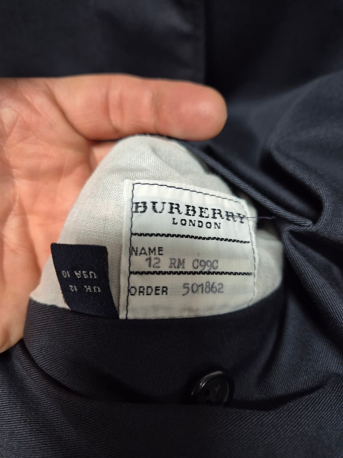 버버리 네이비 여성 트렌치코트 상품이미지6